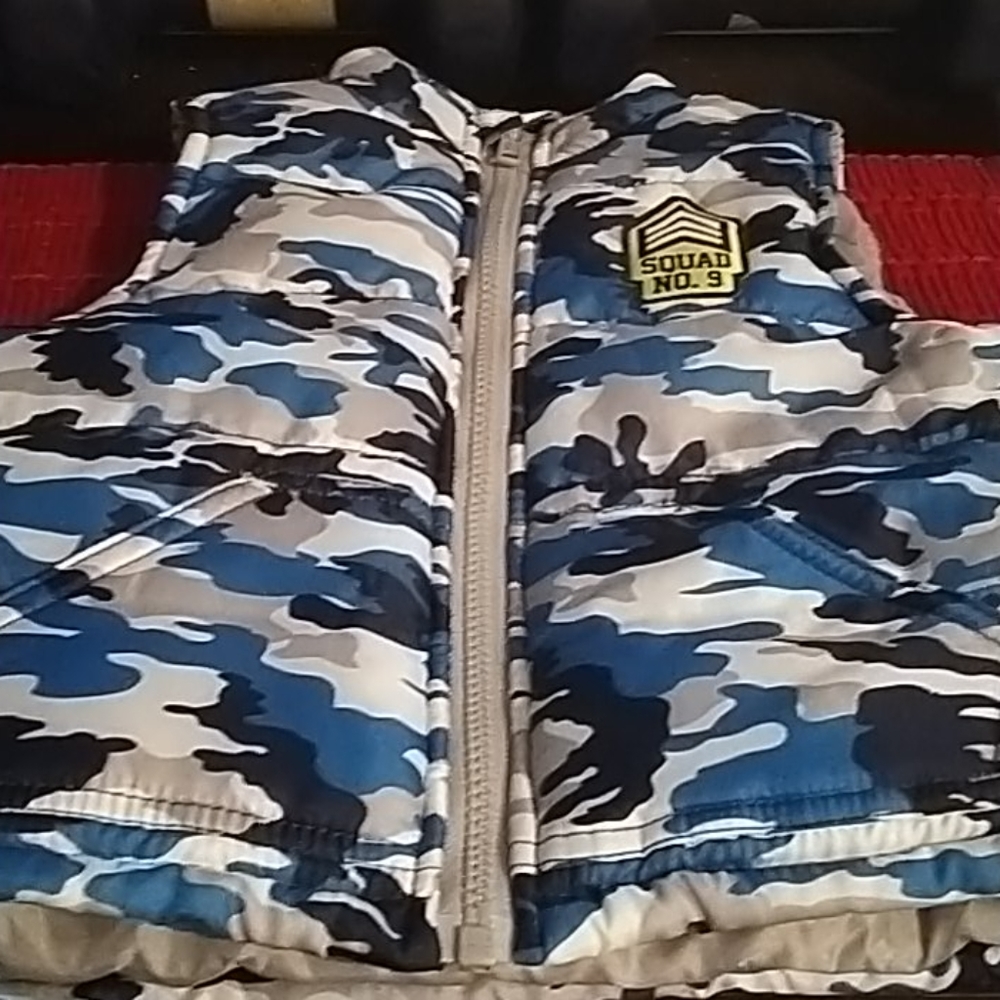 Blue camo vest